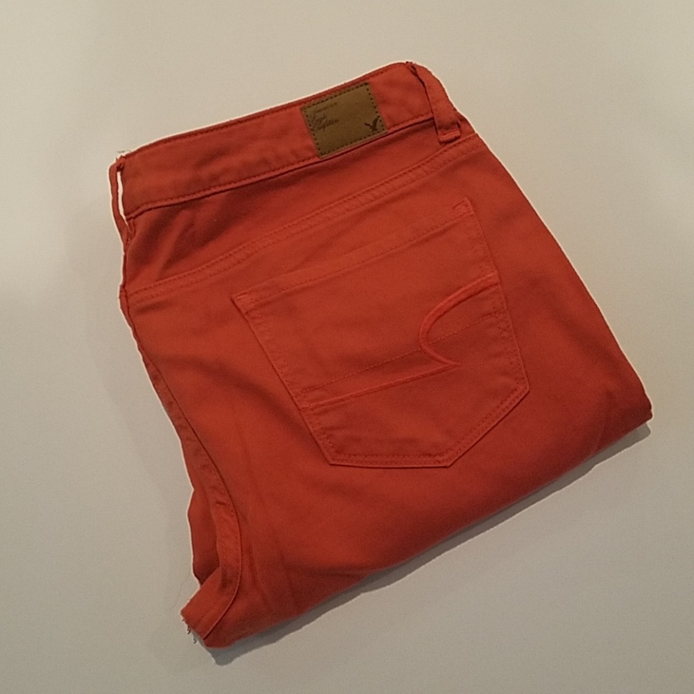 AEO Dark Pink Skinny Jeans